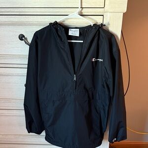 Champion Black windbreaker jacket Med
